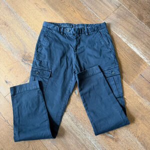 Brooks Brothers Navy Cotton Cargo Pants Mens 32x32 Straight Fit